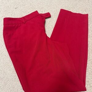 Larry Levine Vibrant Red Tailored Pants